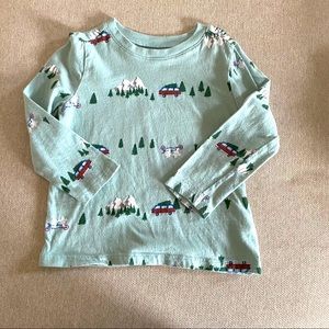 Old Navy long sleeve winter themed shirt 2T